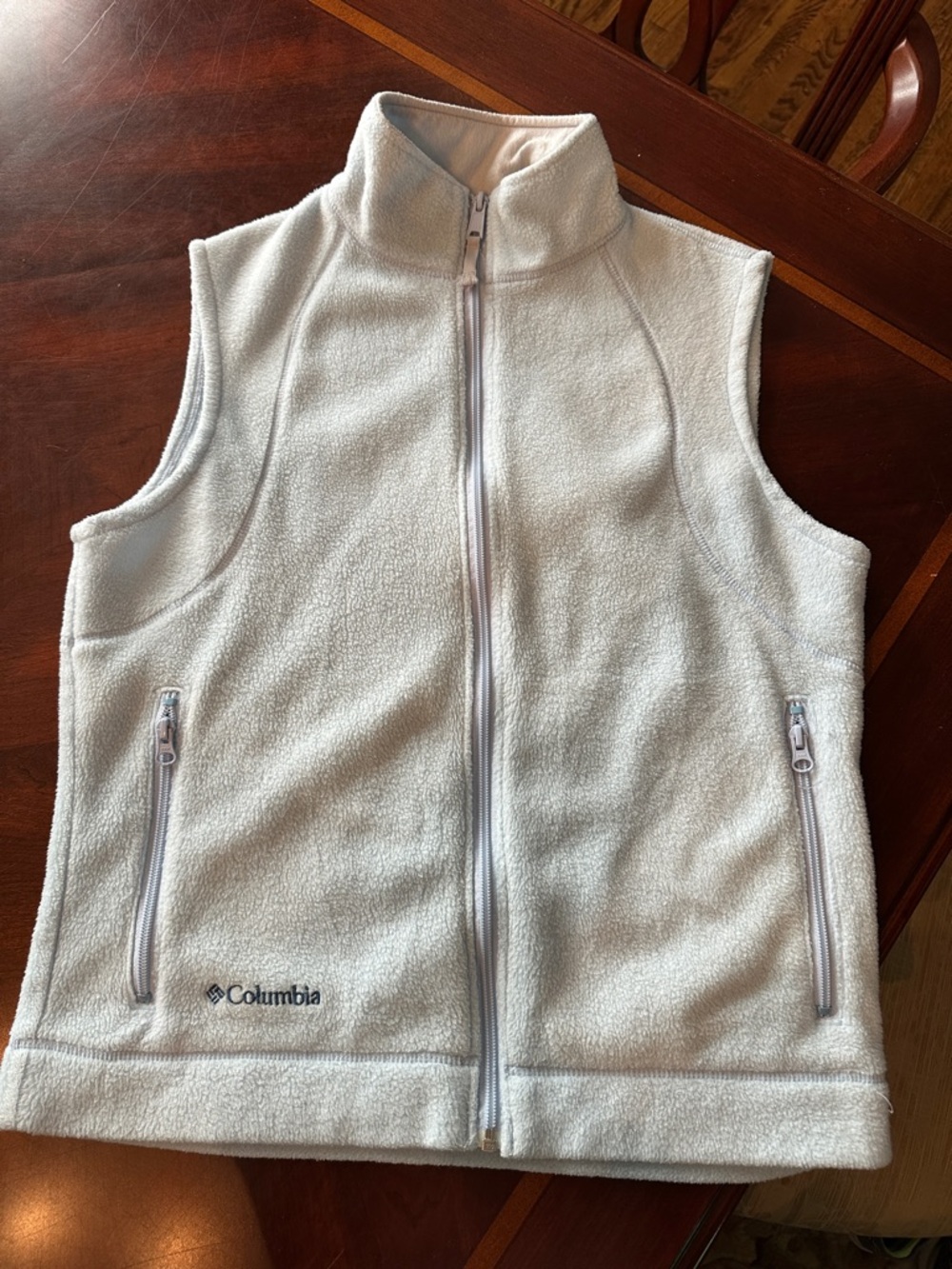 Columbia powder blue Fleece Vest - Cozy Sleeveless Jacket